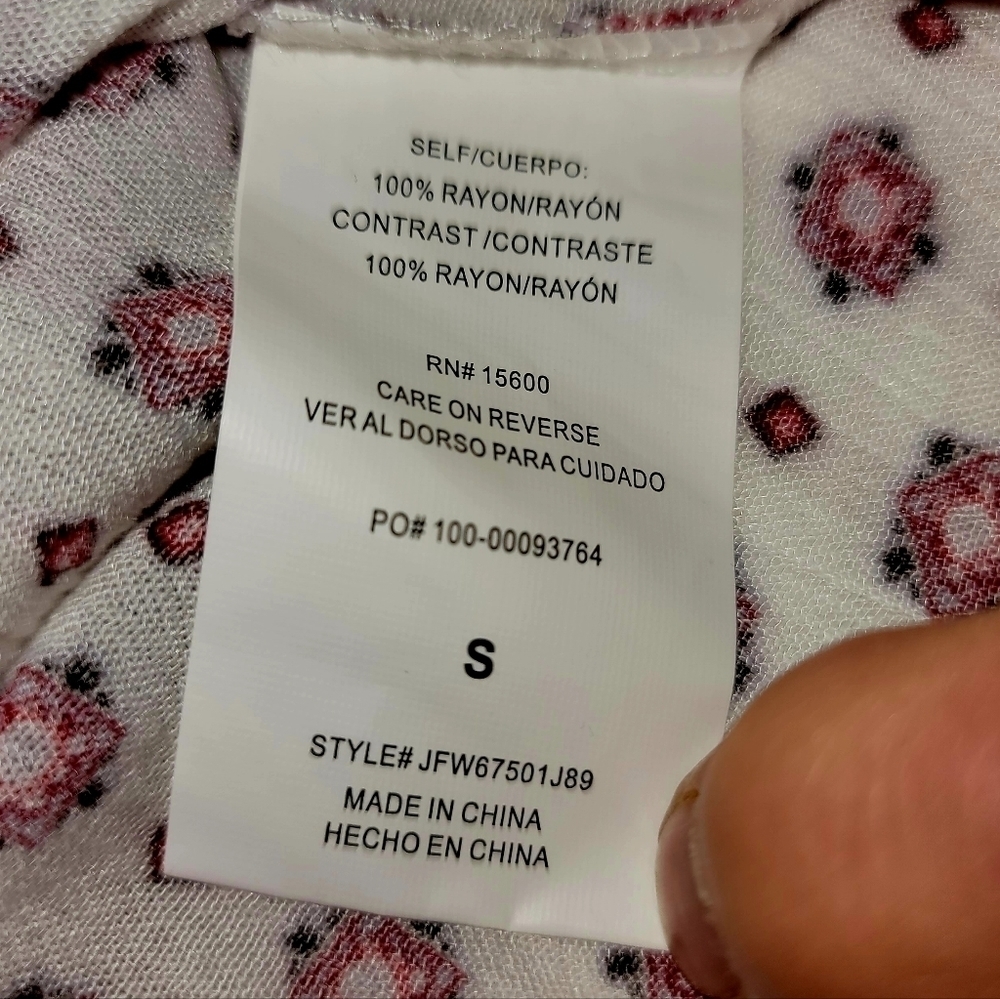 NWT Mason and Belle Floral Boho Tunic Size Small - Picture 8 of 9